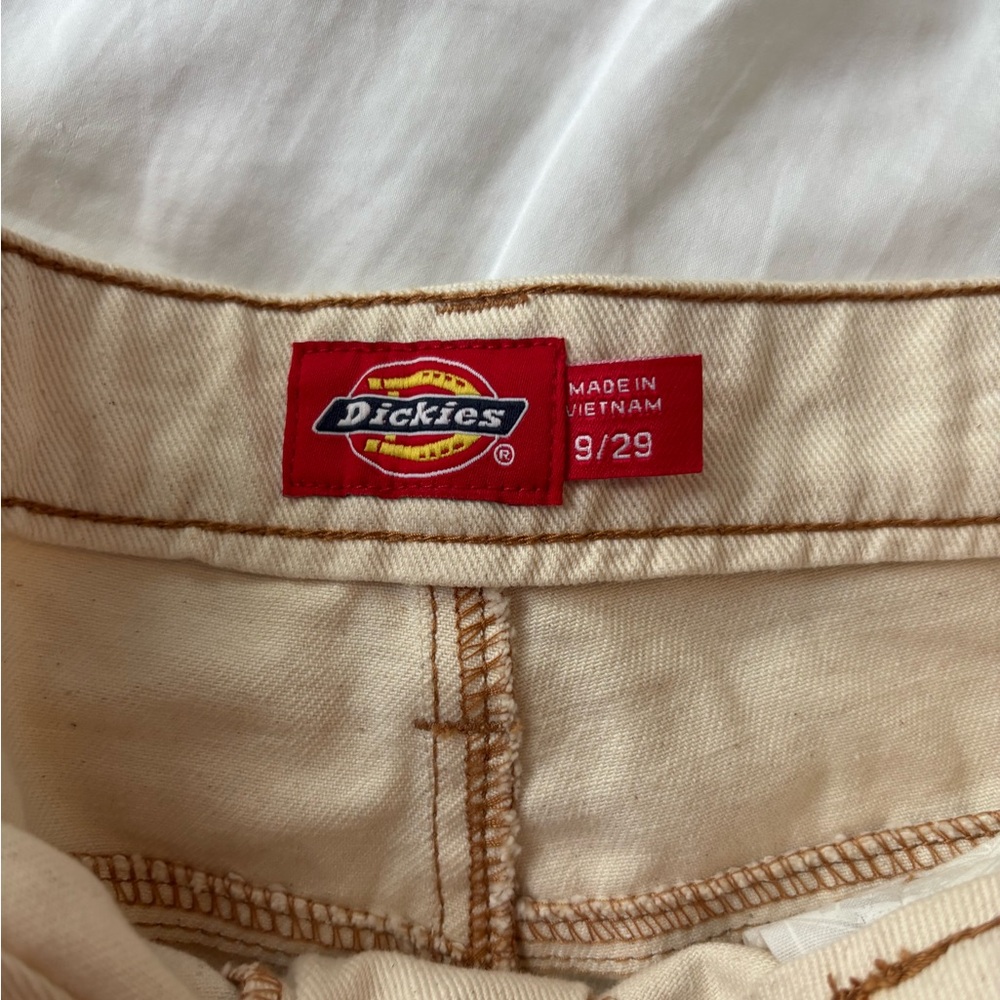 Dickies Off White Carpenter Shorts